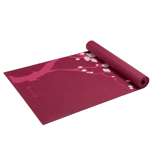 Gaiam Yoga Mat - Classic 4mm Print Exercise & Fitness Mat for All Types of Yoga